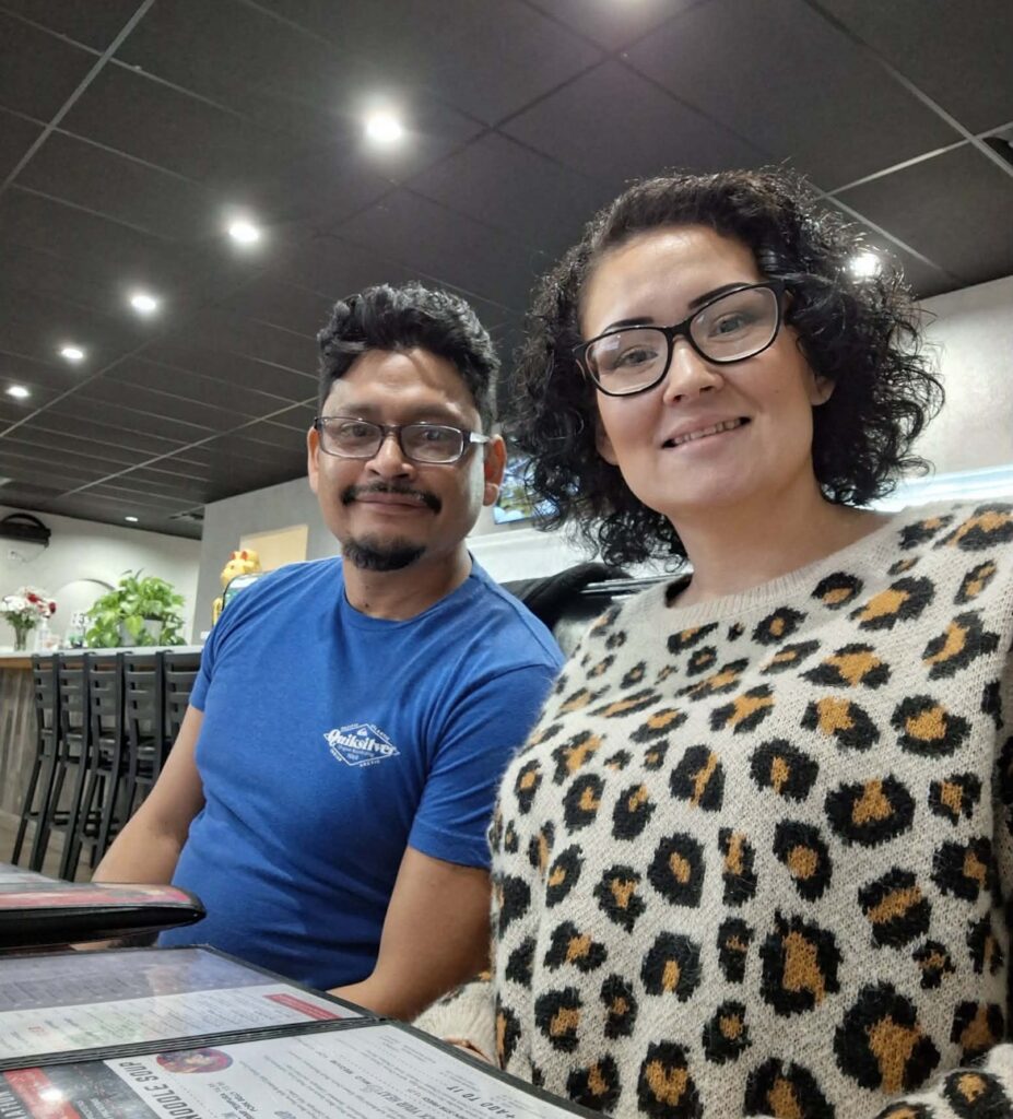 José Torres with his wife