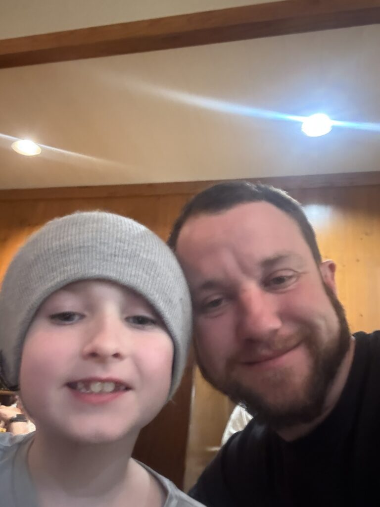Good Dads graduate Landon Dryer with son